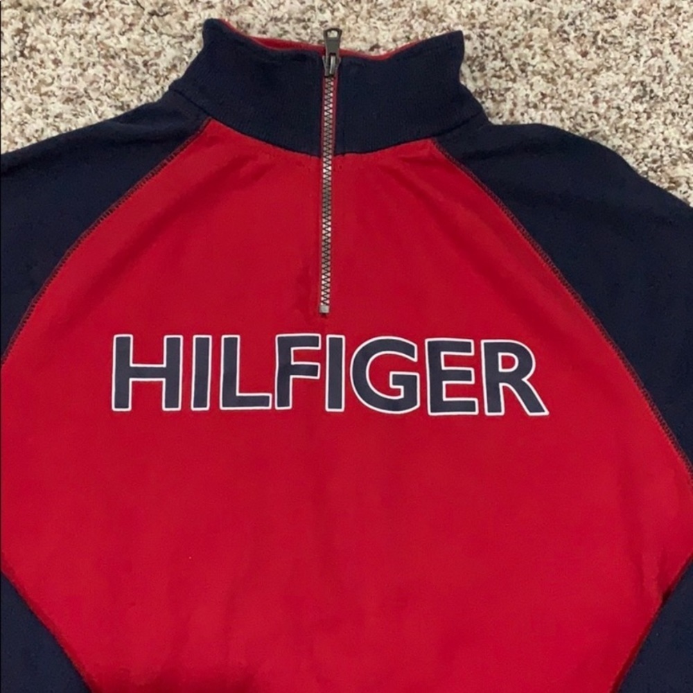 Lot of two Tommy Hilfiger 1/4 zip big boy sweatshirt size XL 20 - Picture 3 of 10